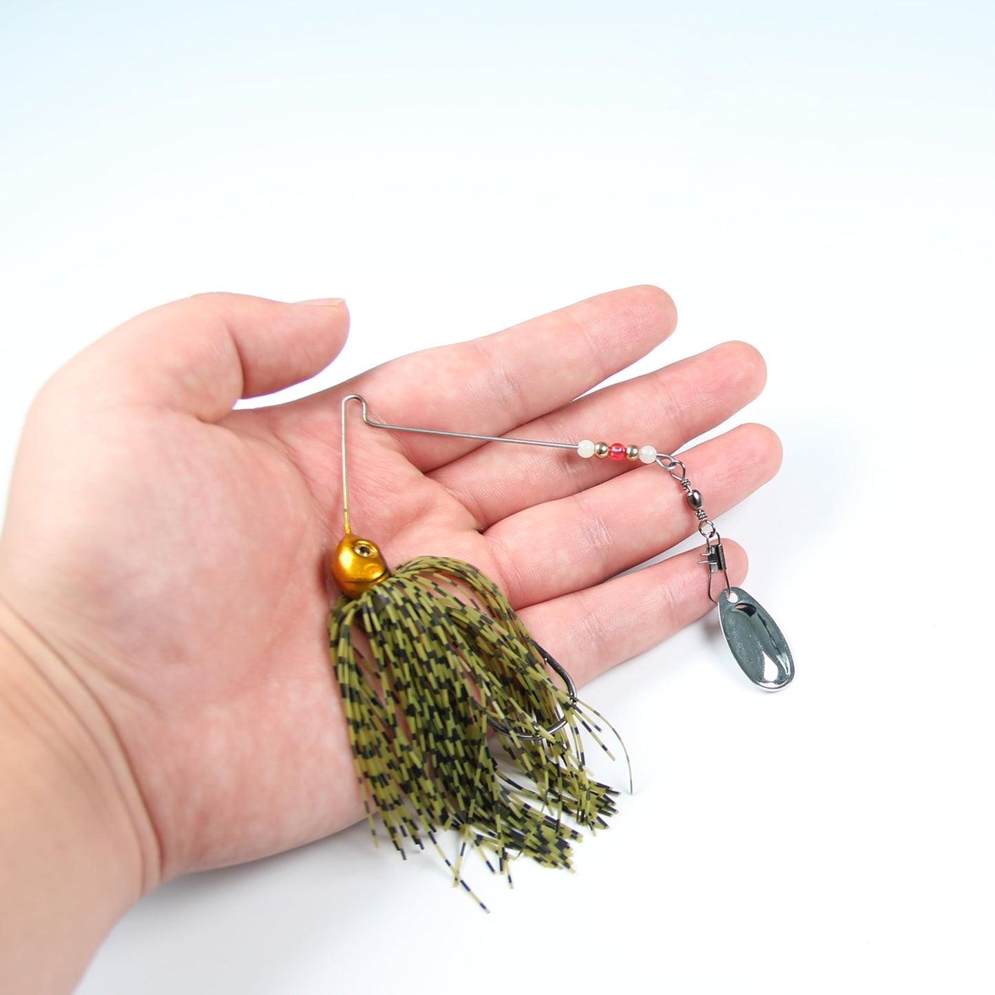 EXAURAFELIS 6pcs Fishing Lures Spinnerbaits for Bass Fishing Spinner Bait with Skirt Bass Lure Spinner Blades fishingbait Pikelures Trout Lure Salmon Lures Spinnerbait Buzzbait Swimbait