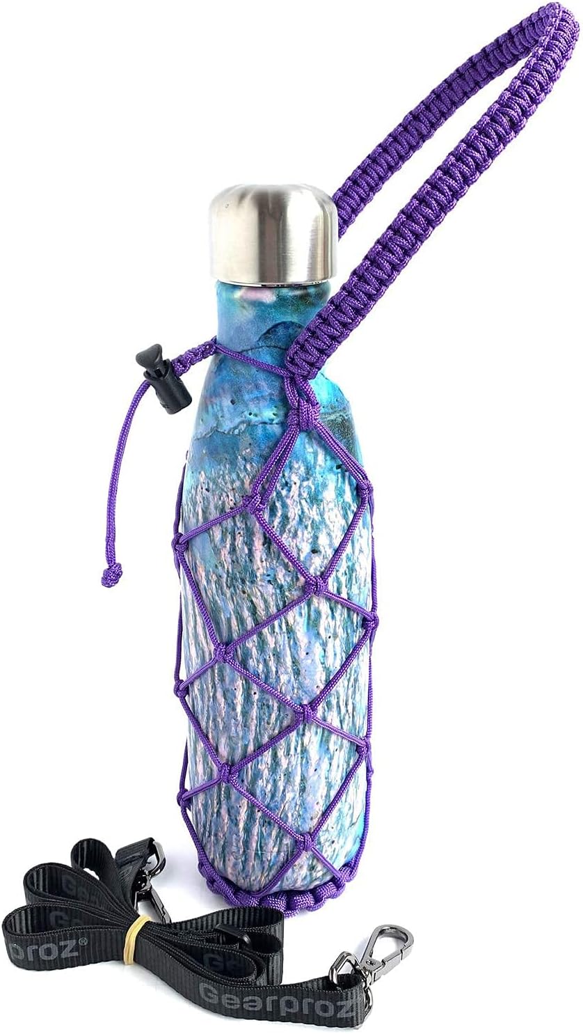 HydroNet Handle - Compatible with S'well, Simple Modern, Mira, Manna Stainless Steel Water Bottles — Available in 9 oz, 17 oz, 25 oz (Turquoise, 17 oz)