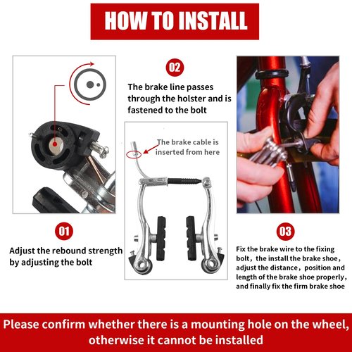 RAHQHD Complete Bike Brakes Set，Inner and Outer Callipers Cables Lever Kit ，Universal Bike Front and Rear MTB Brake with Multi-Tool Wrenches Silver