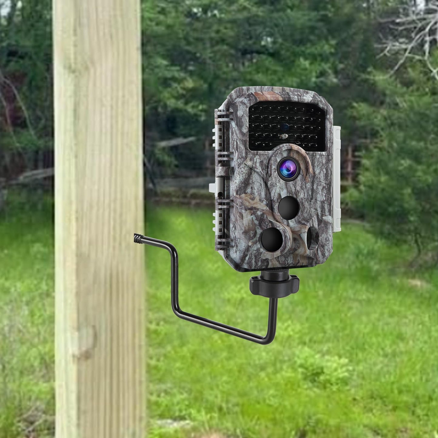 Aifiuroo 3 Pack Trail Camera Mount, 360 Swivel Adjustable Durable Steel Construction Camera Tree Mount Screw in Holder for Hunting, Excellent Material and Easy to Install