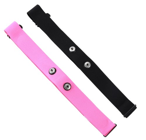 Rich Green Valley Heart Rate Monitor Chest Strap Replacement Belt Compatible with Polar H10 H9 H7 H1 Wahoo Tickr Garmin HRM Black&Pink Small