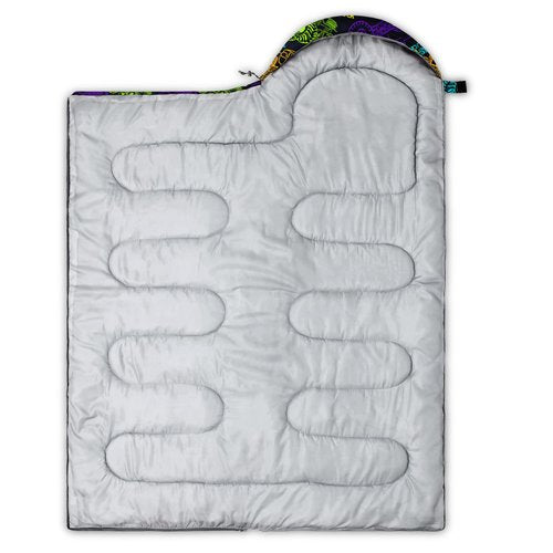 QOOMO Truck Printed Camping Sleeping Bags,3 Season Warm & Cool Weather,Lightweight,Waterproof Sleeping Bags for Adults Kids Boys,Traveling,and Outdoors,Camping Gear Equipment,31x90inch