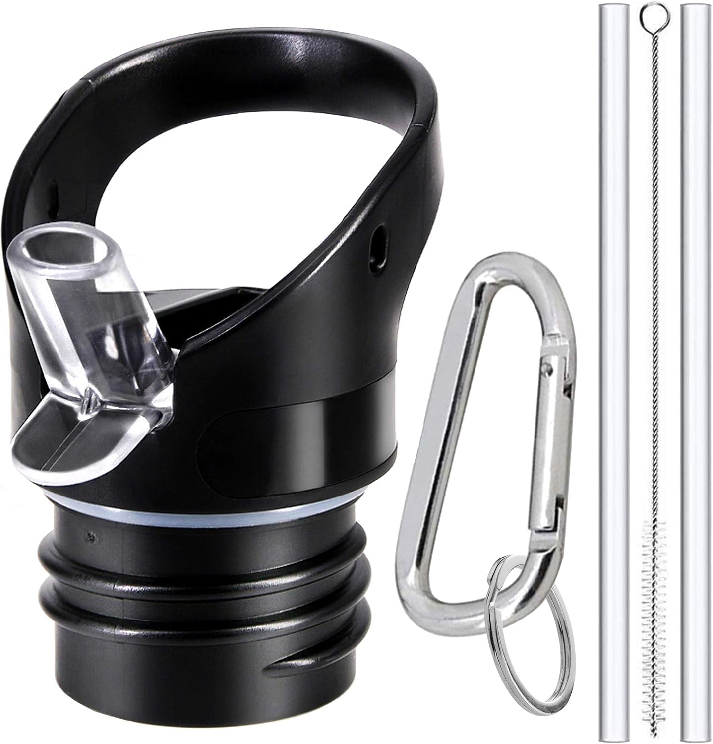Straw Lid for Hydro Flask Standard Mouth - Multi-Compatible with Simple Modern Ascent Lid for 1.91" Mouth 18 oz, 21 oz, 24 oz Insulated Water Bottle Flip Top