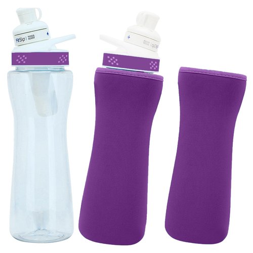 UWSTE 2Pcs Sleeve Compatible with 32oz Cirkul Water Bottle, Neoprene Insulated Water Bottle Cover for Retaining Temperature (Purple)