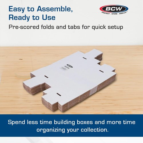 BCW 800ct 2-Piece Storage Boxes - 10 Pack | Cardboard Organizer for Sports, MTG, and Pokémon Card