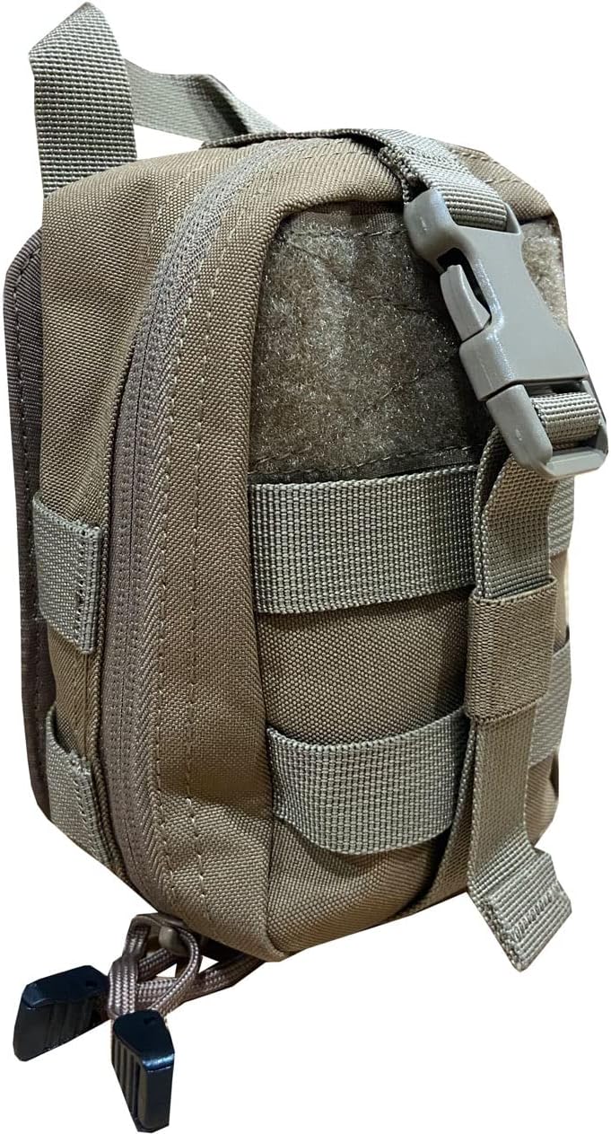 Rescue Essentials Compact IFAK Rip-Away Pouch – Tactical Medic First Aid Pouch with Molle Capability and Rip Away Panel