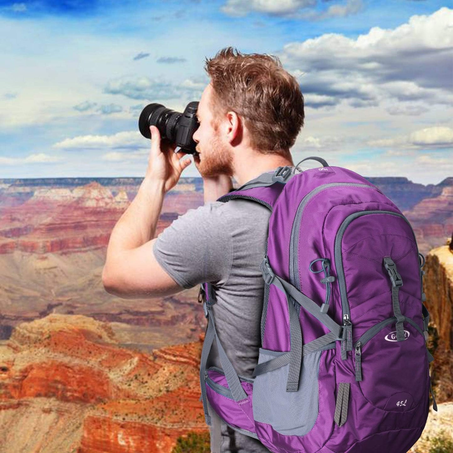 G4Free Hiking Backapck, Dark Grey, One Size