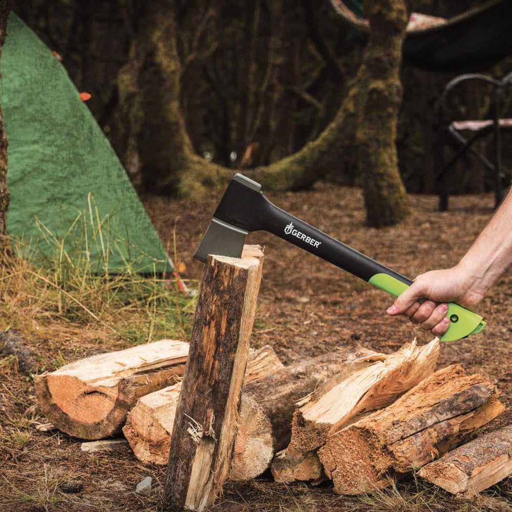 Gerber Gear Freescape Hatchet, Forged Steel Blade Axe with Sheath for Survival, Bushcraft and Camping Gear, Lightweight and Durable