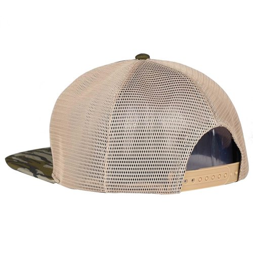 EDTREK Outdoorsman Pro Trucker Breathable Mesh Performance Cap - Flat Brim Snapback Hat (Wood Duck - Swamp Green)
