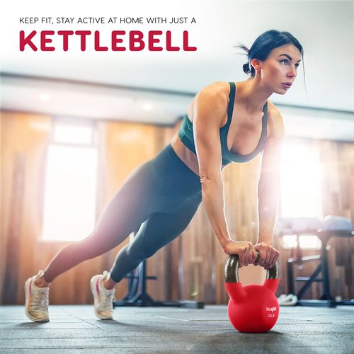 Yes4All Neoprene Coated & Kettlebell Sets - Hand Weights for Home Gym & Dumbbell Weight Set Training - Dark Blue - 65 lbs