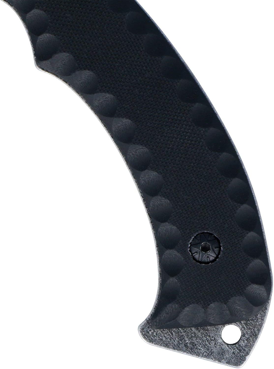 Wartech HML01 Milspec Stonewashed Blade with G10 Handle hunting Knife, 10.5" , Black