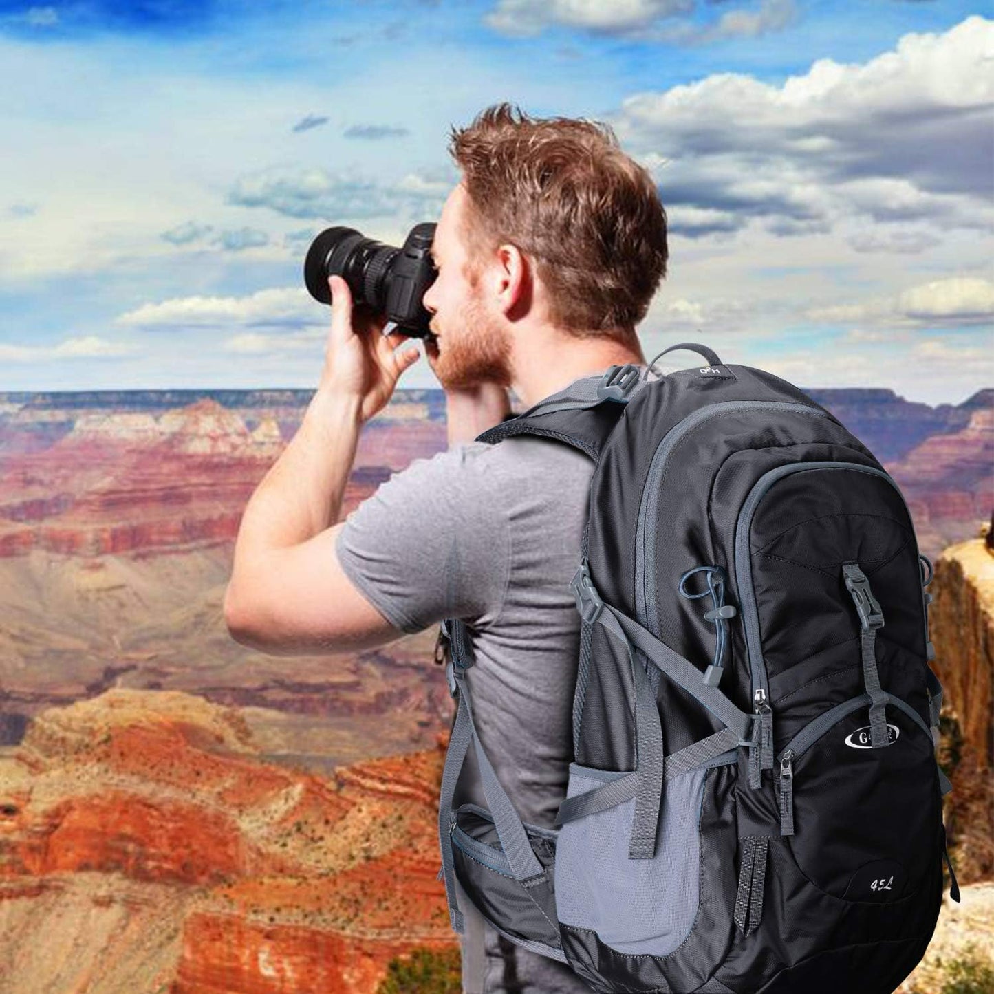 G4Free Hiking Backapck, Dark Grey, One Size