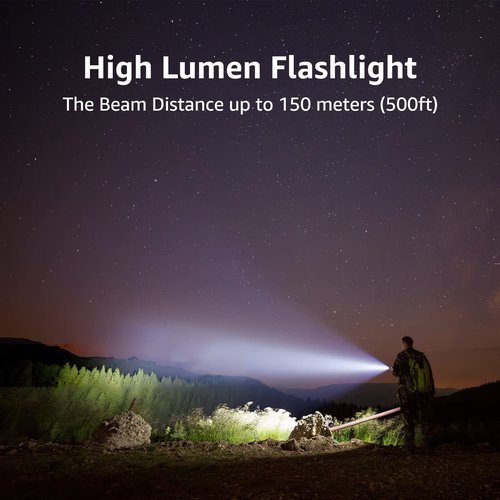 Lighting EVER Bundle – 2 Items：1000LM Rechargeable LED Camping Lantern & High Lumens LED Flashlights