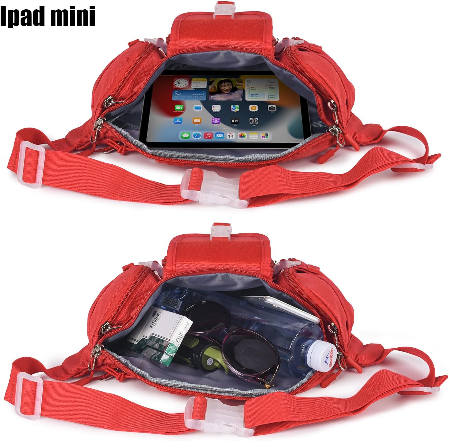 ArcEnCiel Tactical Fanny Pack for Men Waist Bag Hip Belt Outdoor Hiking Fishing Bumbag with Patch