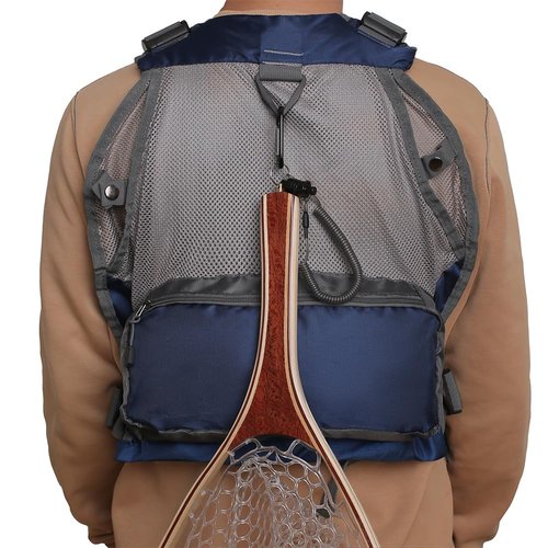 Raprance Fly Fishing Vest Backpack - Adjustable Lightweight and Quick-Dry, with 17 Pocketsfor Trout Bass Saltwate (Blue,FV01)
