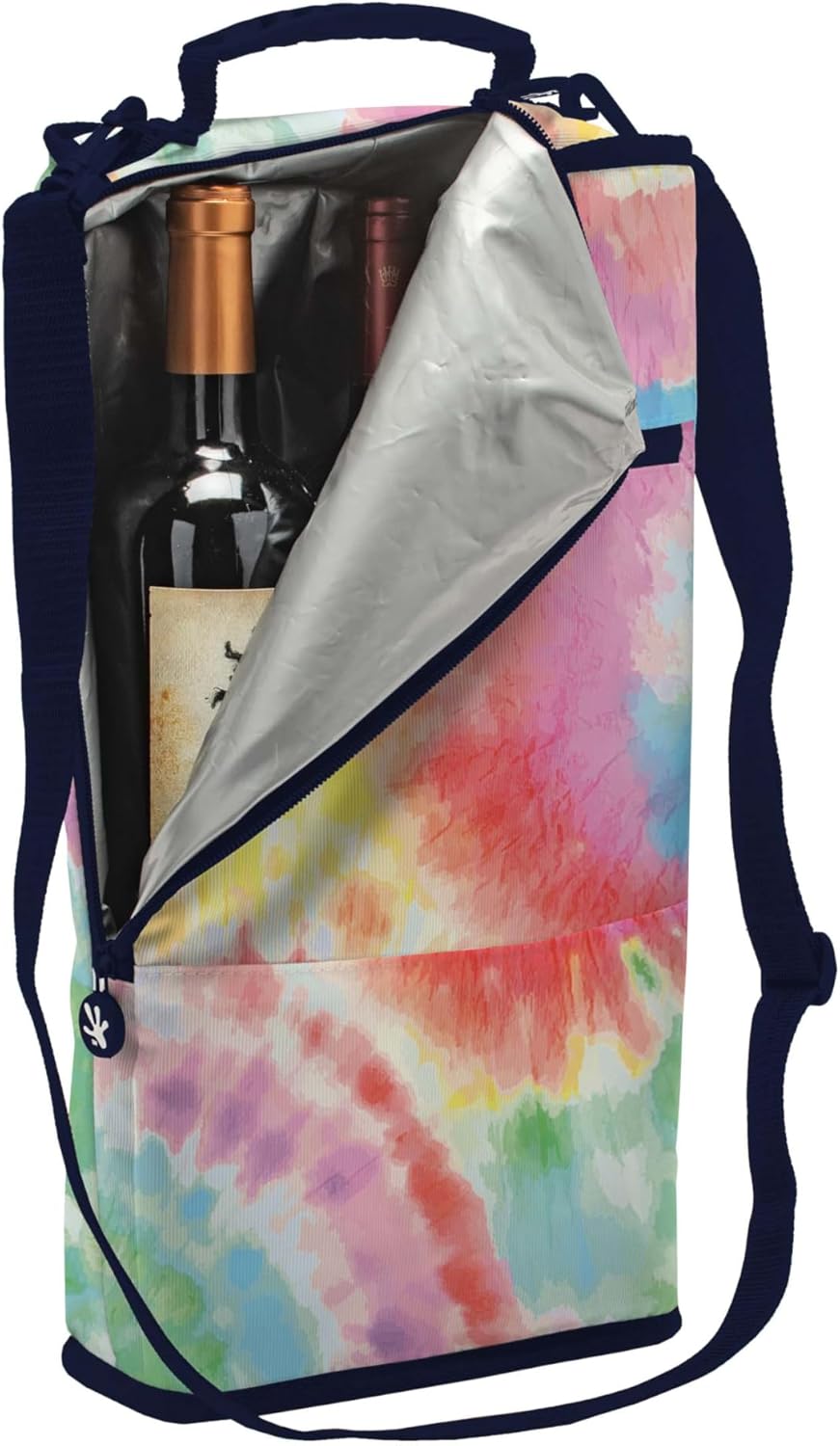 geckobrands Verticool Cooler - Insulated Portable Soft Cooler Bag with Adjustable Shoulder Strap, Holds 9 Cans or 2 Wine Bottles, Perfect for Beach, Picnics, and Outdoor Activities