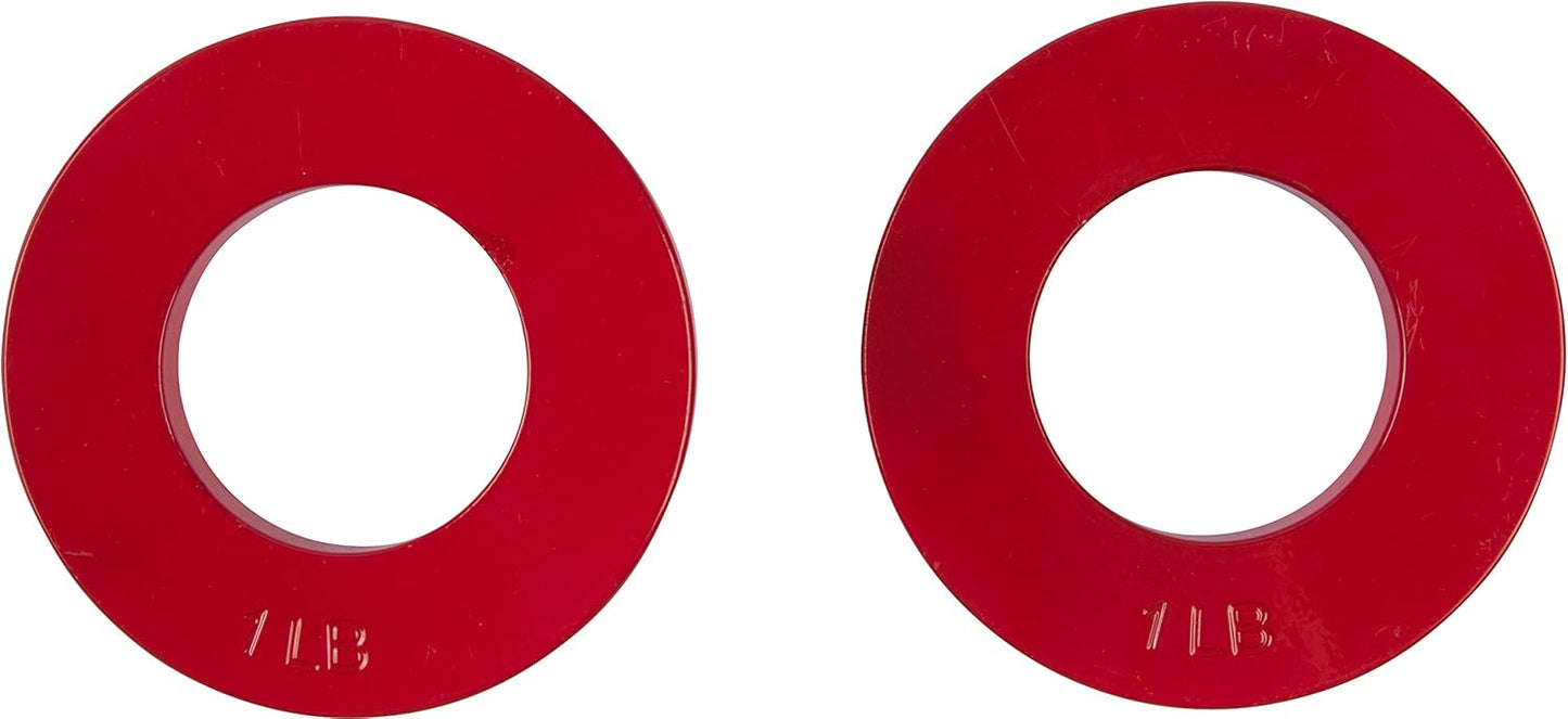 Fractional Weight Plates - 2 Each of 1/4, 1/2, 3/4, 1 lb. Total Set of 8 by Trademark Innovations