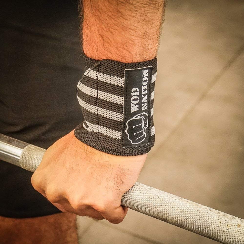 WOD Nation Wrist Wraps for Weightlifting & Strength Training – Professional Gym Straps w/Thumb Loop for Men & Women