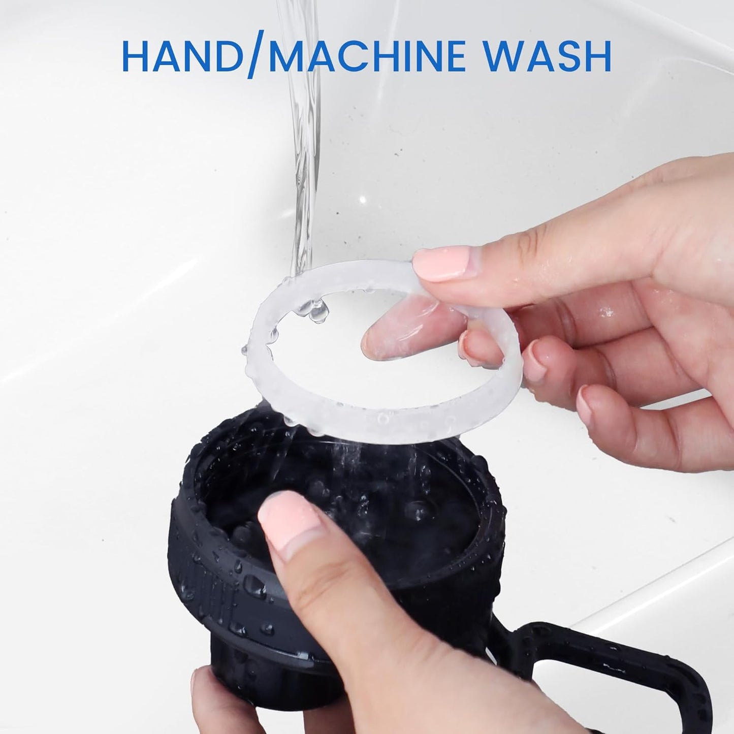 Hydro Flask Wide Mouth Replacement Spout Lid – Fits 12-64 OZ Bottles, Chug Lid with Handle