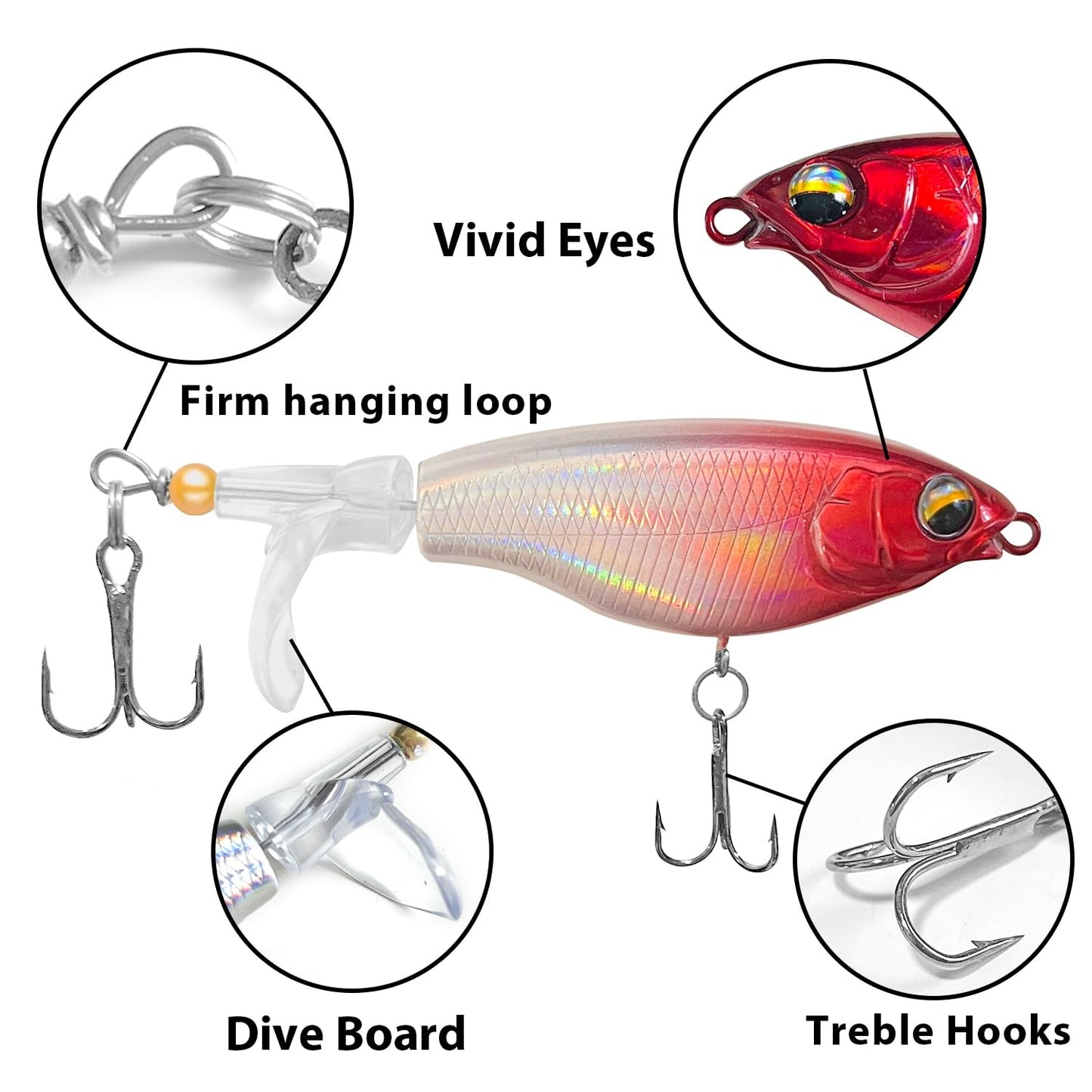 Fishing Lures Kit, 10 PCS Top Water Fishing Lures with Propeller, Soft Plastic Fishing Hooks for Freshwater or Saltwater, 6g and 7g