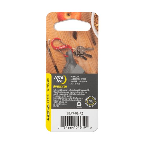 Nite Ize S-Biner Aluminum Dual Carabiner - Durable Dual Carabiner with Wire Gate Closure - Carabiner for Organizing Keys & Gear Attachments - Size 3, Olive (5 Pack)