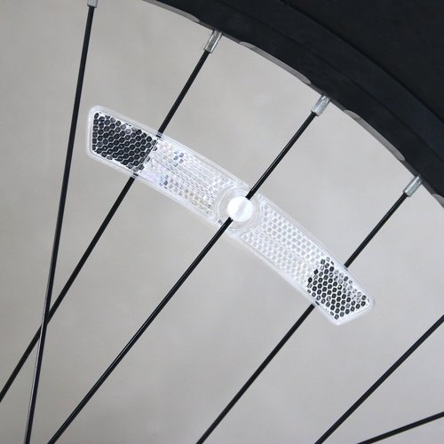 DEMYPROX Bicycle Wheel Reflector (White, 4pcs)