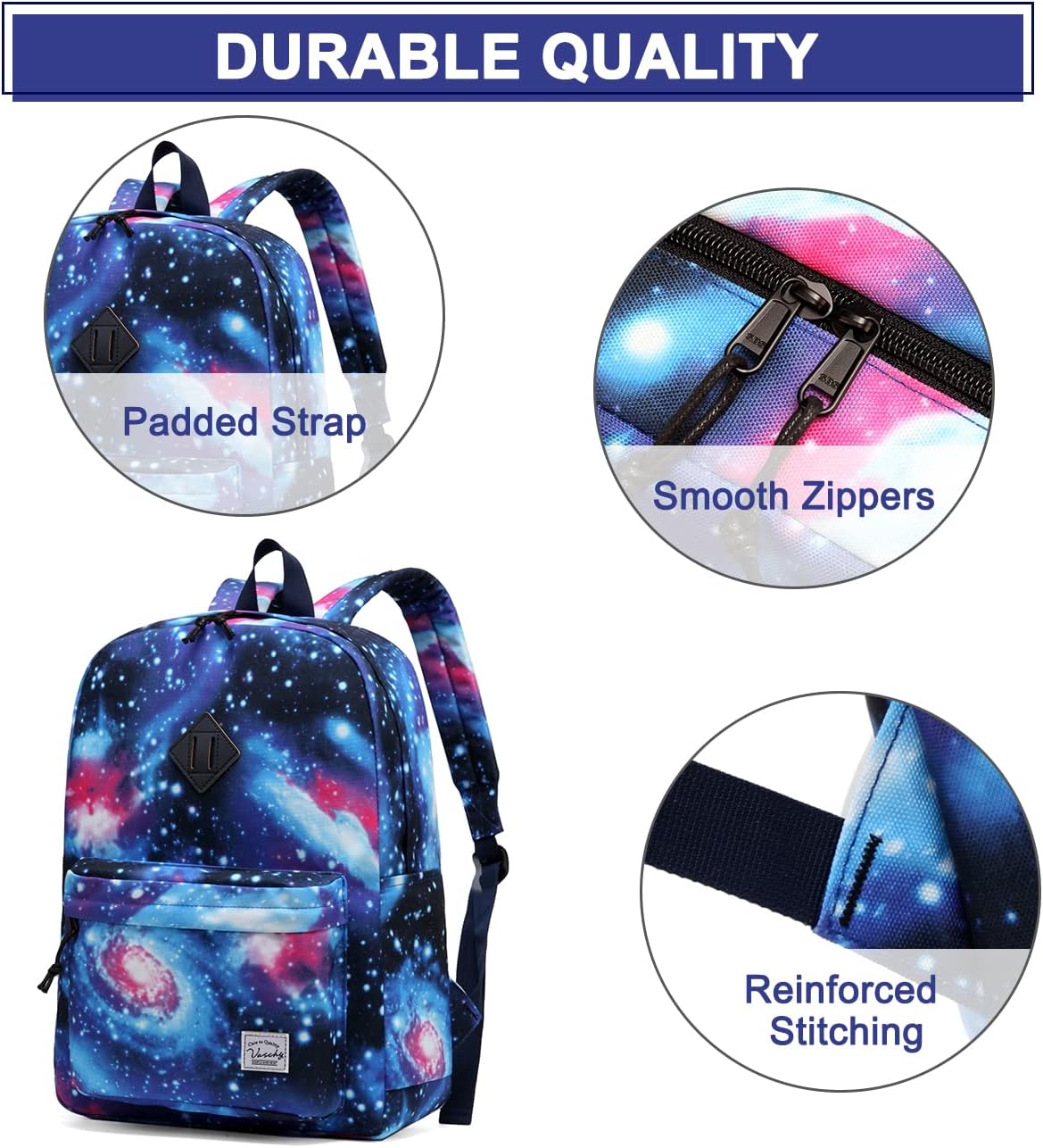 VASCHY Backpacks Handbags, Lavender, M