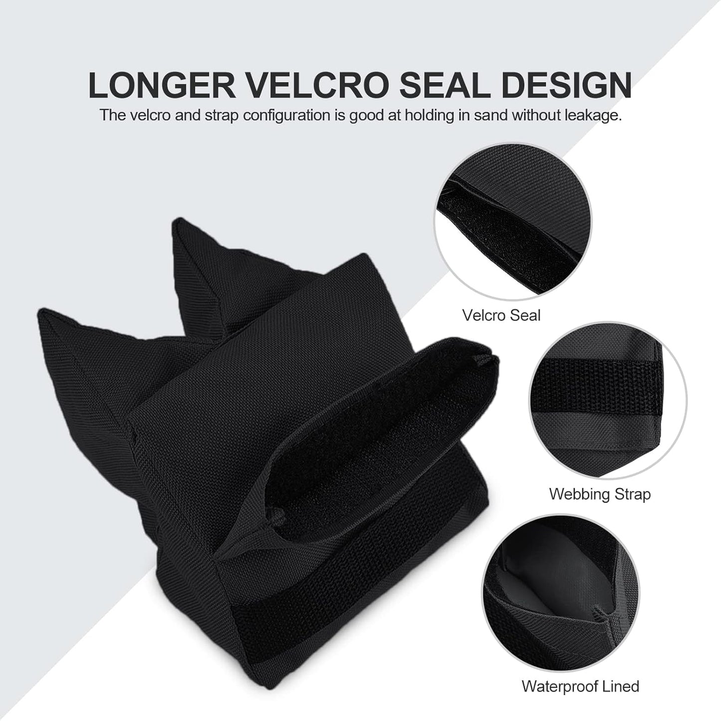 Twod Outdoor Shooting Rest Bags - Target Sports Bench Rest with Front & Rear Support SandBag Stand Holders for Gun Rifle Shooting Hunting Photography - Unfilled