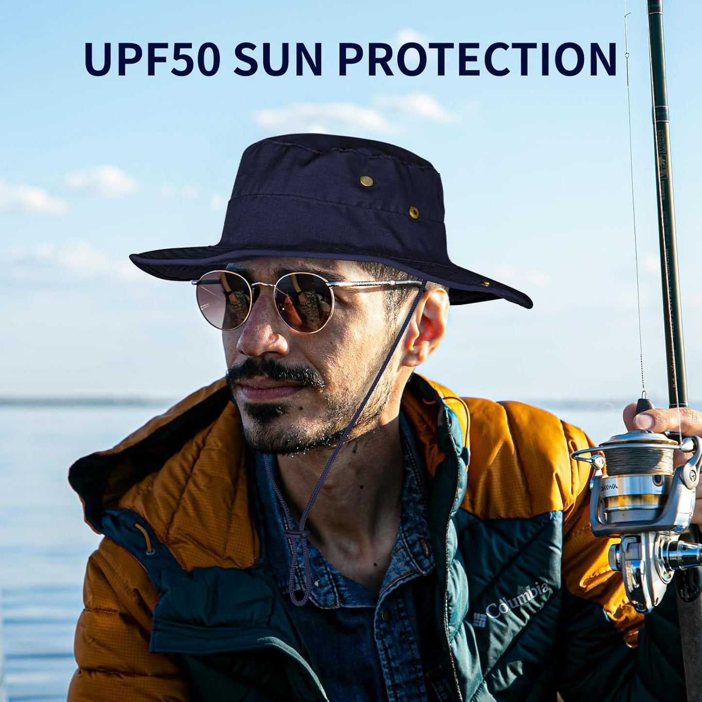 UPF 50+ Sun Hat | Foldable Boonie Hat for Men & Women | Fishing & Hiking