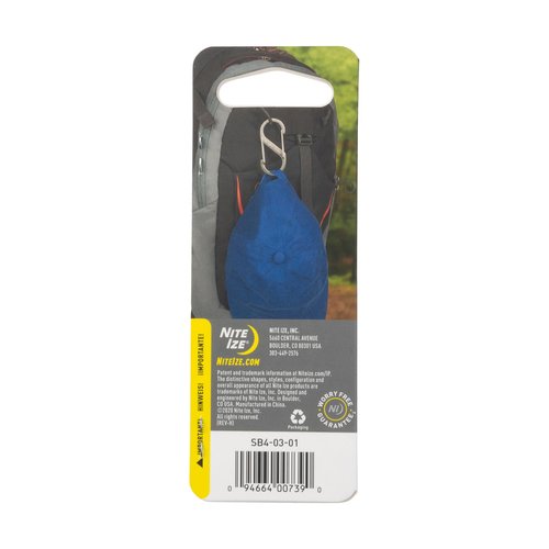 Nite Ize S-Biner Stainless Steel Dual Carabiner - Multi Purpose Dual Carabiner Clip - Great for Camping Supplies & Hiking Essentials - Secure Key Holder - Size 4, Black (5 Pack)