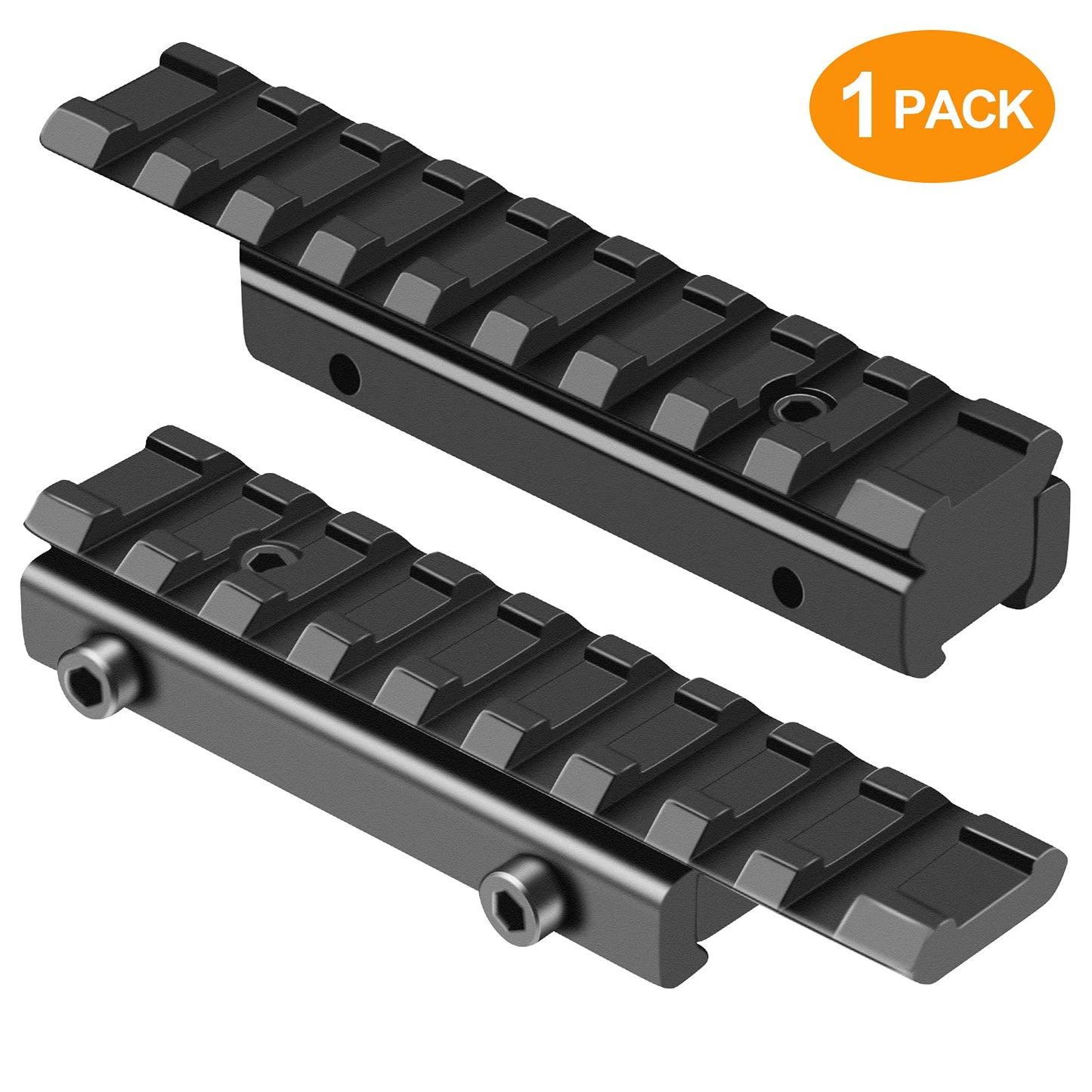 LONSEL Dovetail to Picatinny Rail Adapter 11mm Dovetail to 21mm Picatinny Rail Convert Mount - Low Profile Scope Riser Rail Adaptor - Base Mount 3/8" to 7/8" Converter (1 Pack)