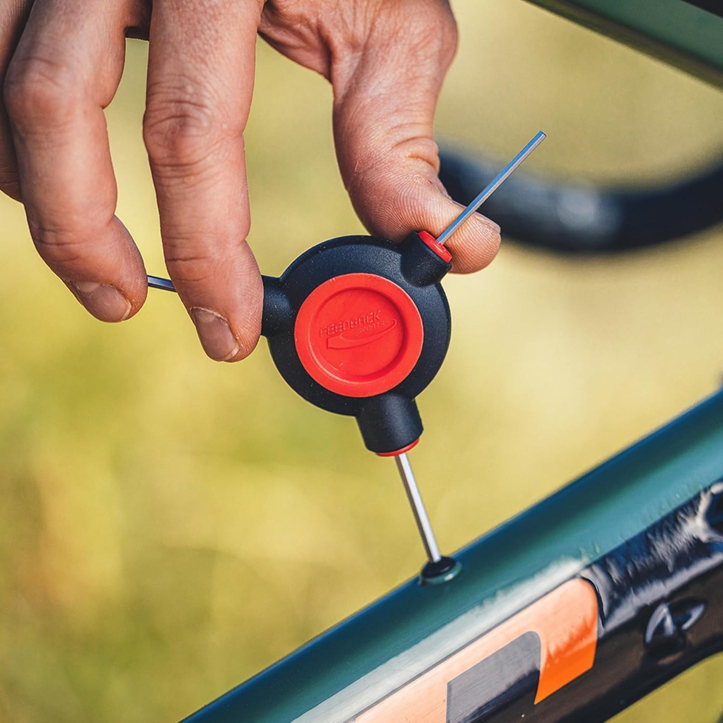 Feedback Sports | Fixed 3-Way Bicycle Torx Wrench Set | T25/T28/T30 | W/Dual Density Overmolded Rubber Grip