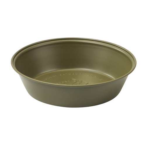 Thous Winds Camping Plates 2pcs Set, Stainless Steel Deep Round Plates, Insulated Dinnerware Cookware, Olive Green