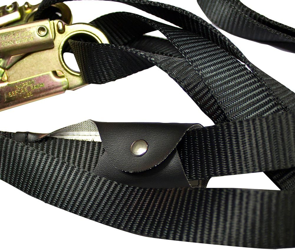 Fusion Climb Y-Legged Zipline Lanyard with Steel Snap Hooks 23kN Black