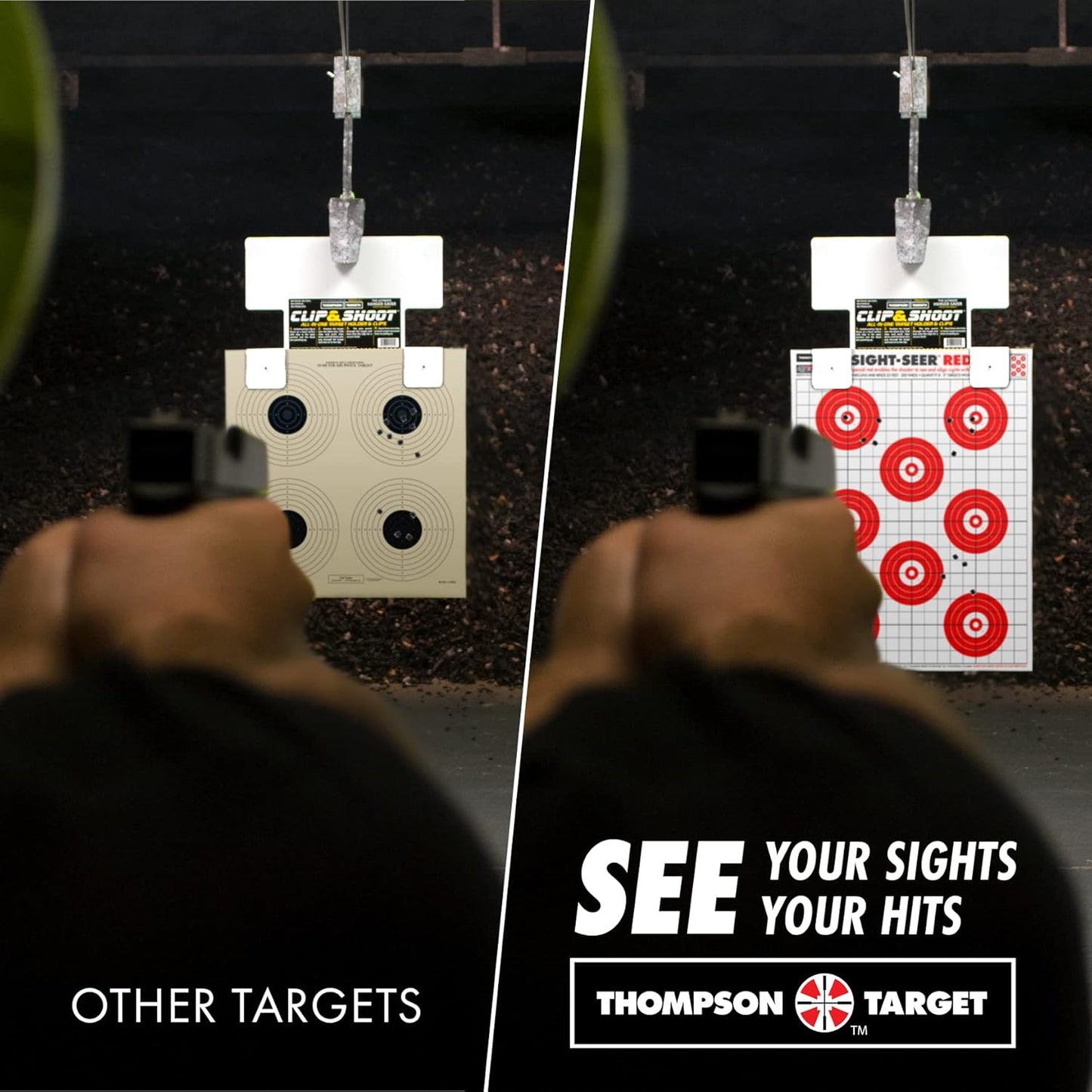 Sight Seer Paper Bullseye Shooting Targets for Pistol & Rifle 19"x25"