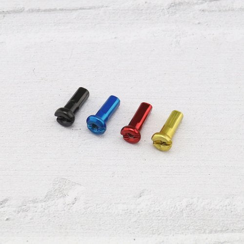 LT Easiyl 100pcs Bike Wheel Spoke Nipples Bicycle Spoke Protector for Mountain Bike Road Bike 14G / 2mm Dia Steel Spoke Black Red Blue Gold Cycling Replacement Accessories
