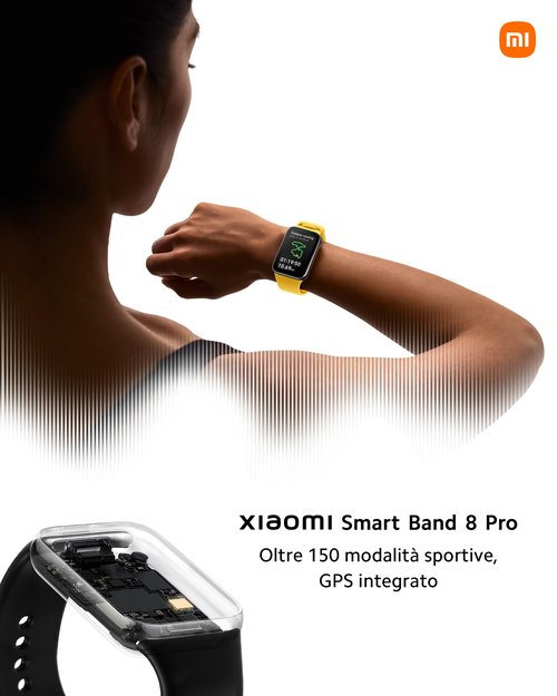 Xiaomi Smart Band 8 Pro Fitness Tracker, 1.74" AMOLED Display, Up to 20 Days Battery, 5ATM, Sleep and Heart Rate Monitoring, 150+ Training Modes, Pedometer, Black