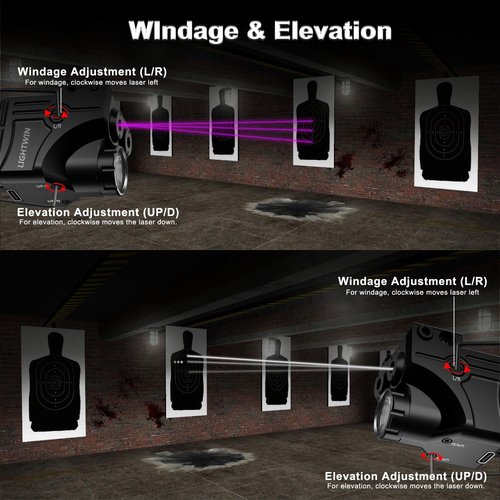 Purple Laser + Infrared(IR) Laser Beams with 800 Lumens Flashlight, 3 in1 Laser Light Combo, Tactical Laser Sight Flashlight USB Rechargeable, Strobe & Steady Flashlight for Picatinny Rail