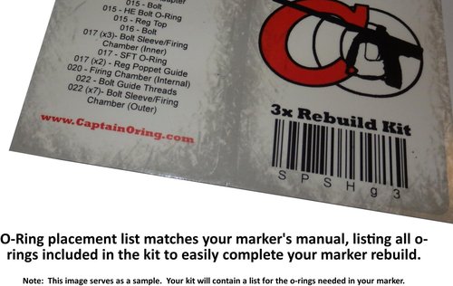 Dye Proto Rize/Rize Maxxed - Color Coded 3X Oring Rebuild Kit
