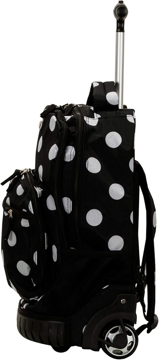 Rockland Single Handle Rolling Backpack, PURPLEPEARL, One Size