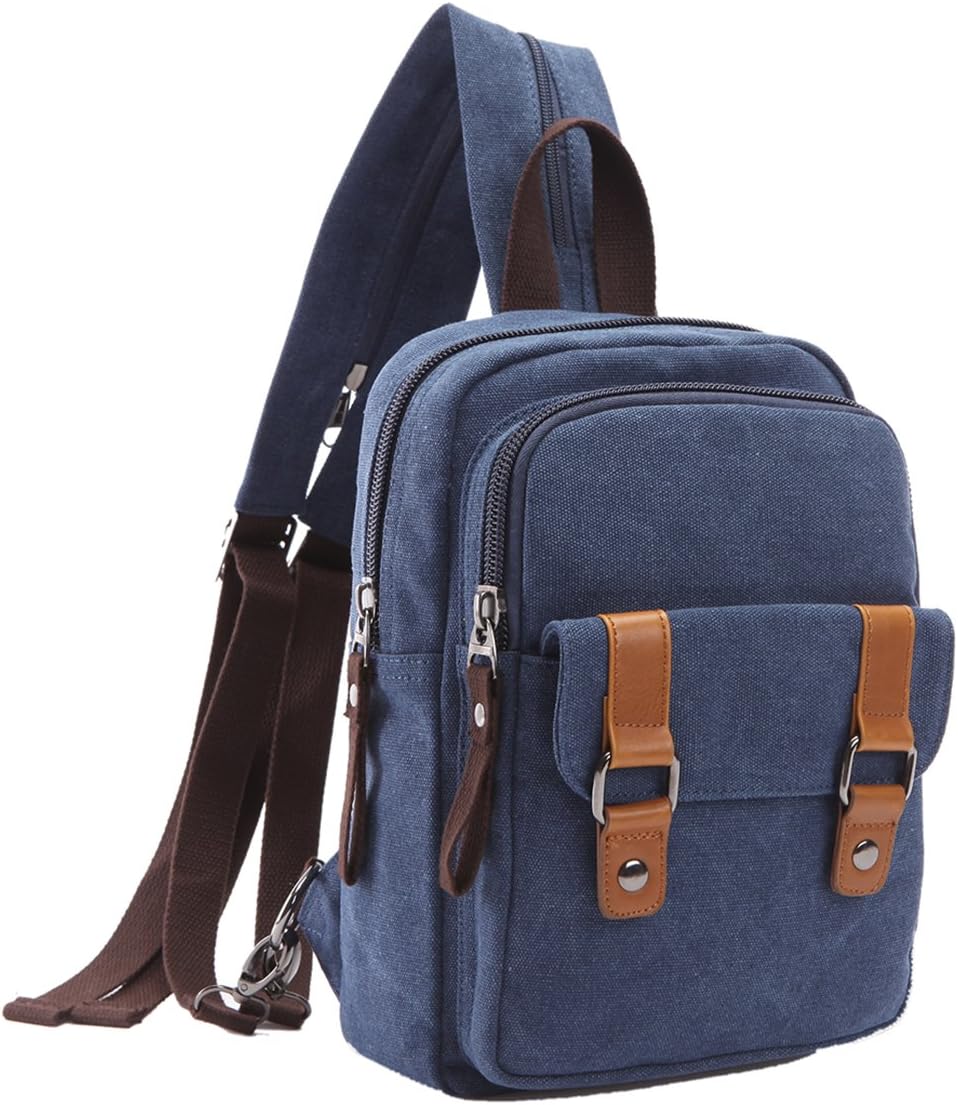 Arbag Small Cute Backpack Vintage Casual Canvas Shoulder Bag Daypack 8528bag,Grey