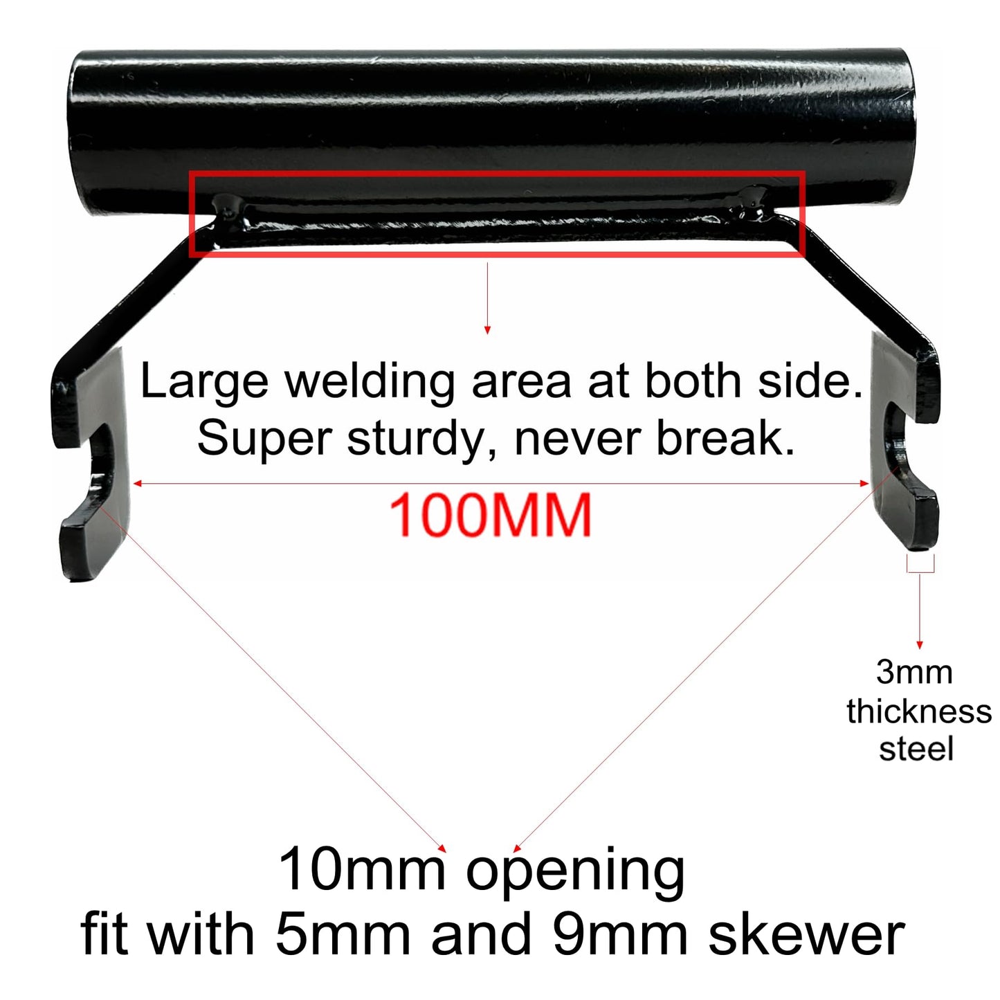 Fork Thru Axle Adapter for Bike Rack Convert QR Fork Mount to Thru Axle Bicycle Mount 15x110mm 12x100mm 15x100mm 20x110mm (15x110mm)
