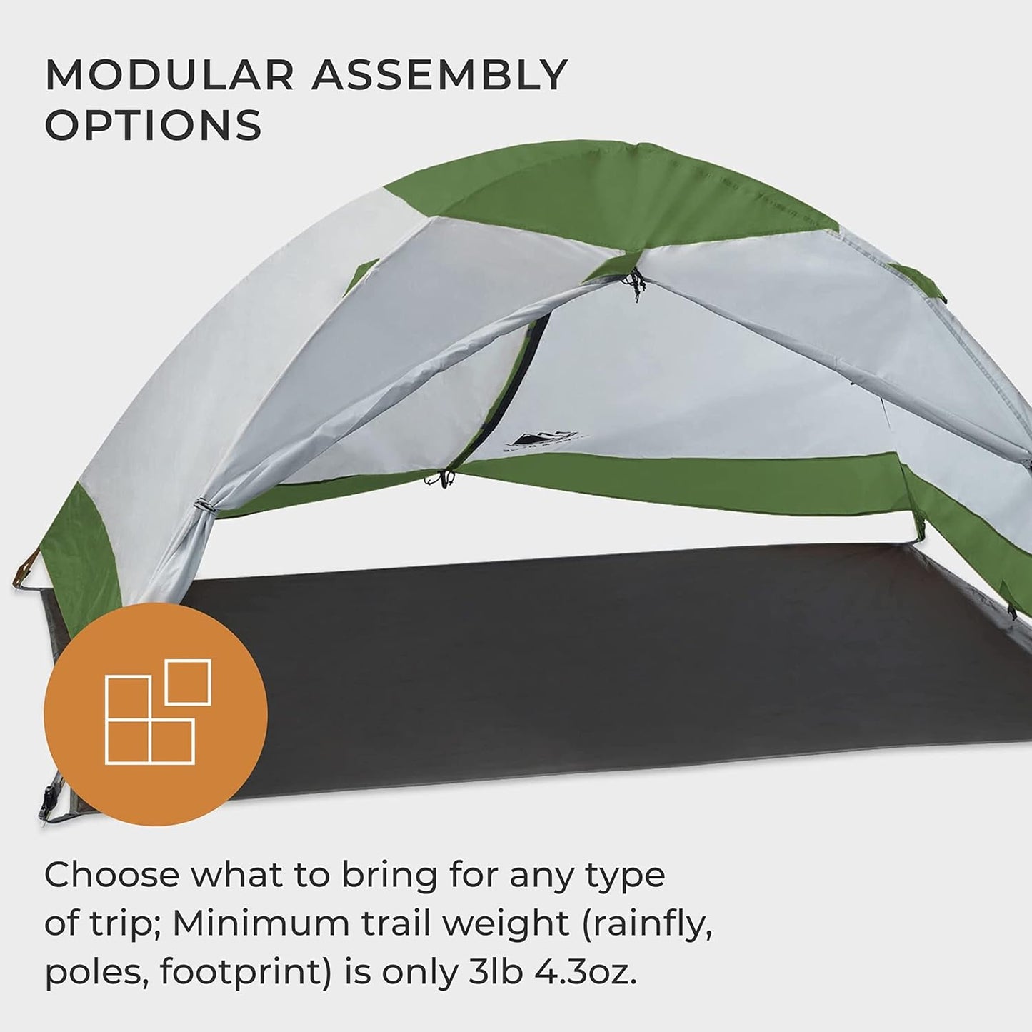 Hyke & Byke Yosemite Hiking & Backpacking Tent - 3 Season Ultralight, Waterproof Tent for Camping w/Rain Fly and Footprint - 2 Person - Lime Green