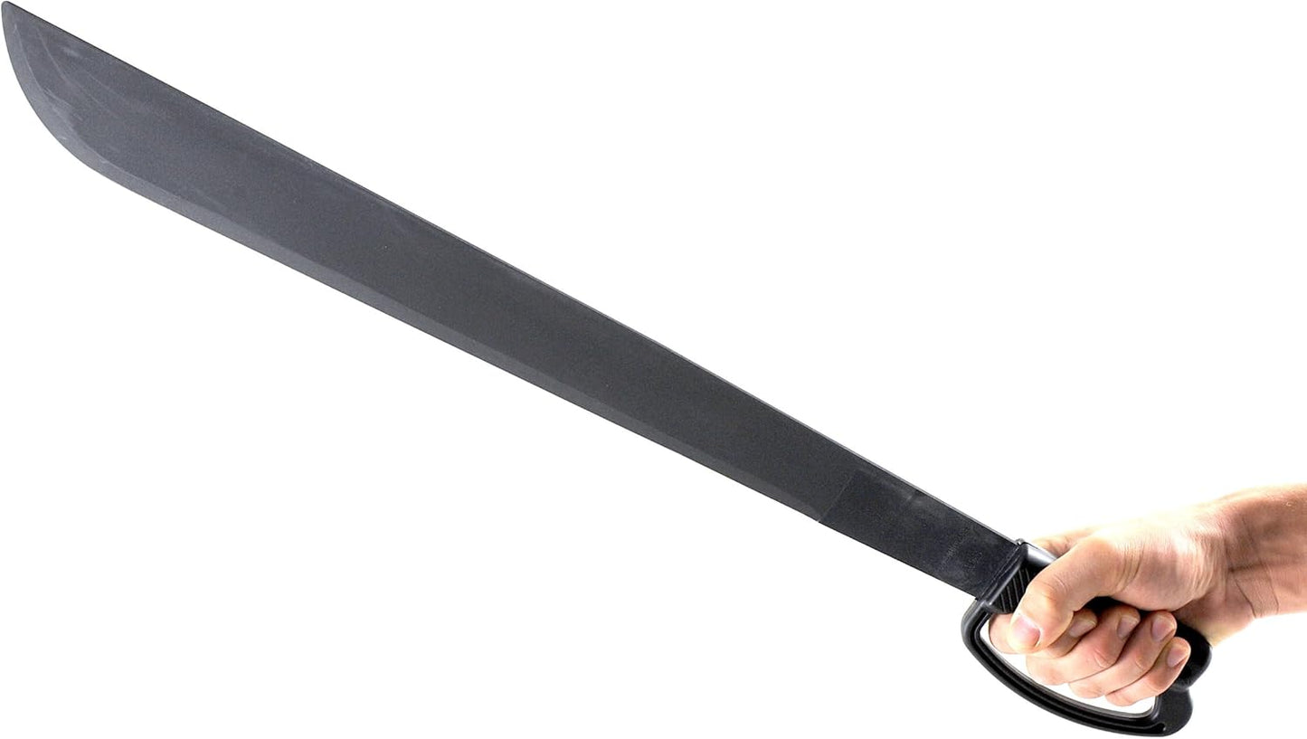 Ontario Knife Company 8519 Heavy Duty Knife with "D" Black Handle - Retail Package, 22"