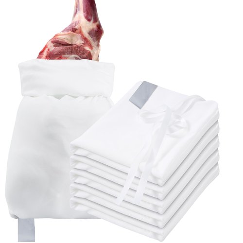 Yao Suo Elk Game Bags- 5-Pack Reusable Heavy-Duty Game Bag Hunting, Breathable Meat Hunting Bag, Elk Hunting Gear with Reflective Strip for Elk, Caribou, Deer, Moose, Antelope, 48" x 4, 28" x 1