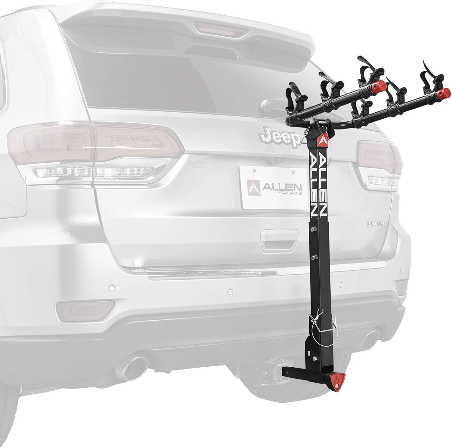 3-Bike Hitch Rack for 1.25" & 2" Hitches - Allen Sports Durable Bike Carrier