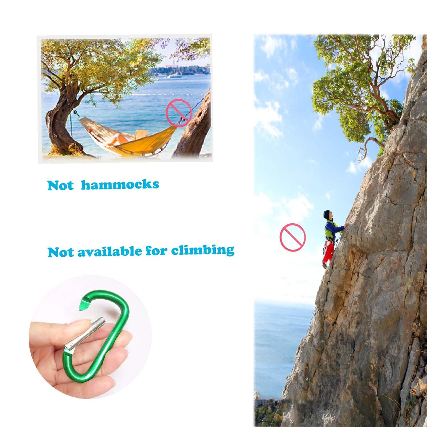12Pcs Aluminum Carabiner D Ring, 1.8/2.2/2.4 Inch Lightweight D Shape Keychain Clip,Multipurpose D-Ring Carabiner Buckles (3 Sizes, 4 Pieces Each, Randomly Mixed with 4 Colors).