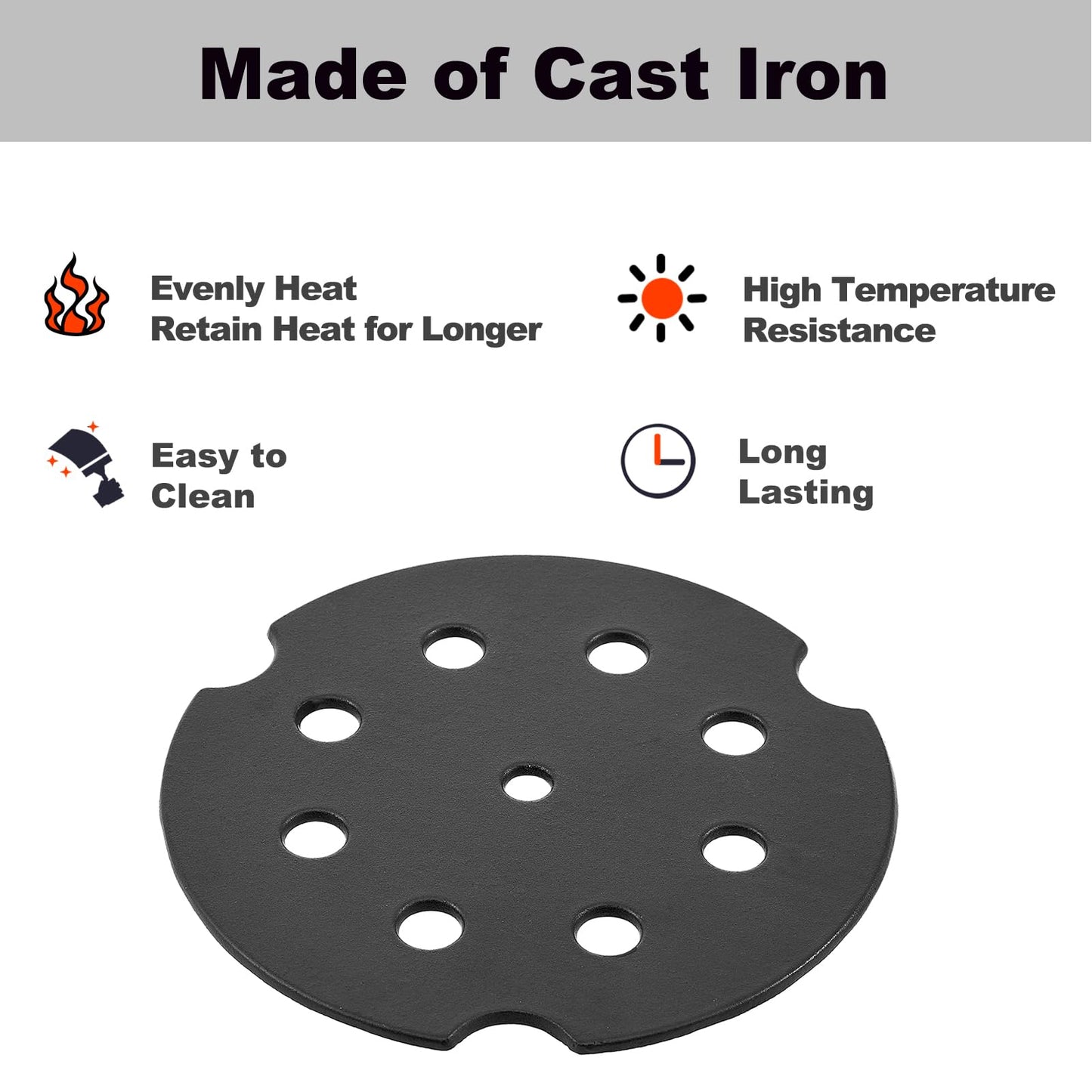 FT10 Replacement Parts for Camp Chef Flame Tamer Heat Diffuser Plate Gas Stovetop 10 Inch Heat Deflector Slow Cooking Simmering Dutch Oven Pans Canning Pot Water Bath Kettle Camp Cooking Accessories