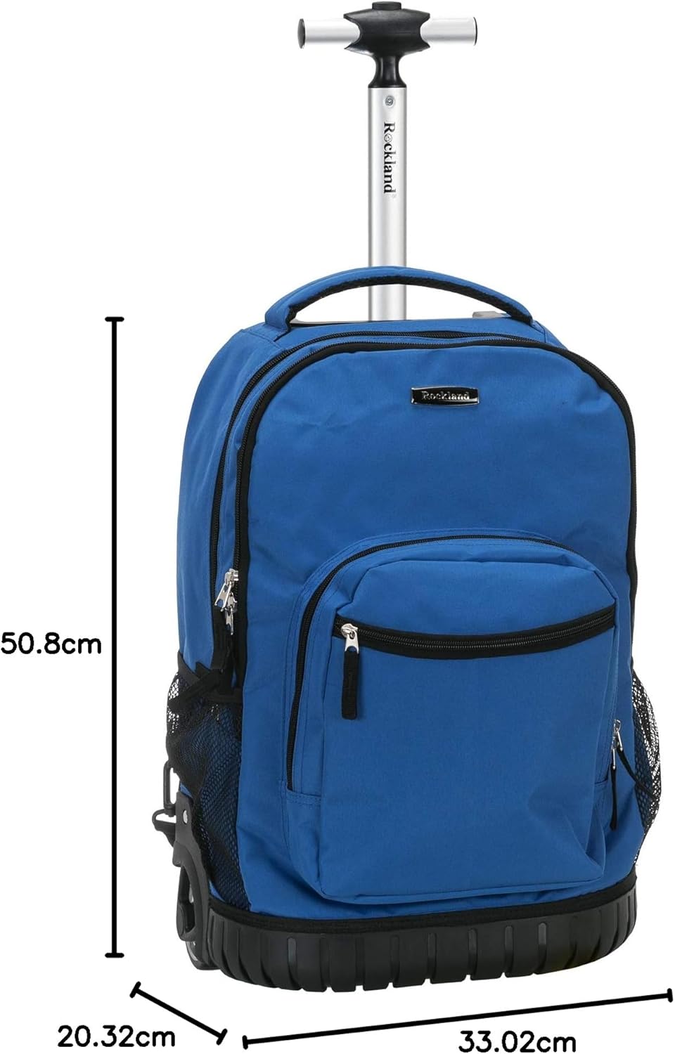 Rockland Single Handle Rolling Backpack, PURPLEPEARL, One Size