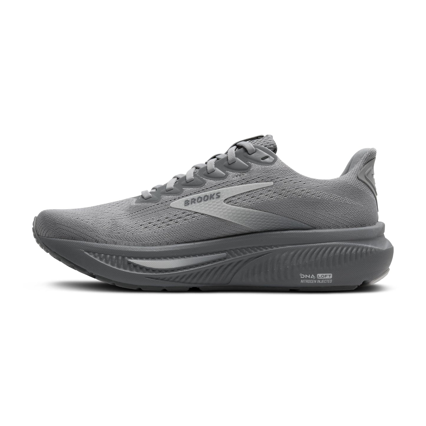 Brooks Men’s Ghost 17 Neutral Running Shoe - Primer Gray/Oyster Mushroom - 9.5 Wide